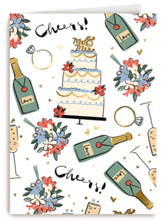 Love Story Cheers cake