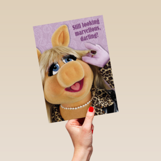 miss piggy met ring en ketting