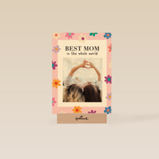 Moederdag kaart foto Best mom in the world