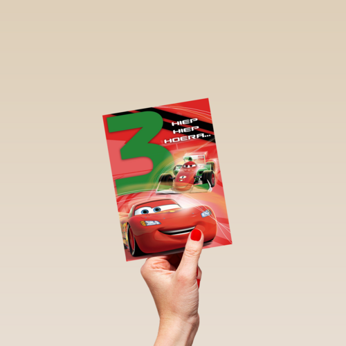 drie hiep hiep hoera cars
