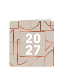Nieuwjaar 2026 Grafisch rozegoud