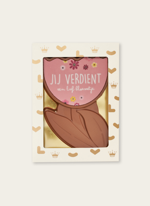 Chocolade Bloem Jij Verdient Een Bloemetje | Tasty Present Cadeau Chocolade |
