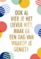 Verjaardagskaart confetti
