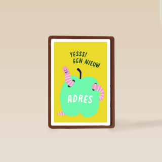 Nieuwe woning kaart yes een nieuw adres