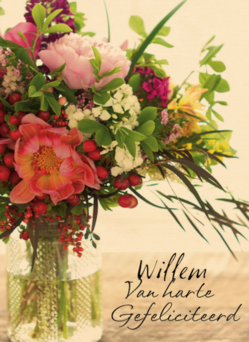 bloembos gefeliciteerd