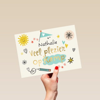 Veel plezier op kamp schetsjes