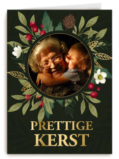 Kerst fotokaart prettige kerst