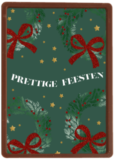 prettige feesten met deze rode kerstkransen