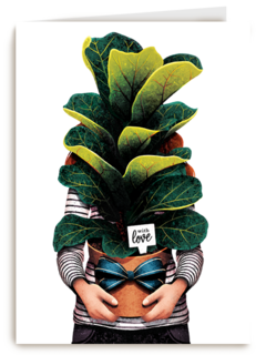 vriendschap kaart folio with love plant