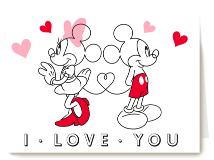 Mickey Minnie I love you