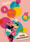 Minnie Mouse verjaardagskaart ballonnen