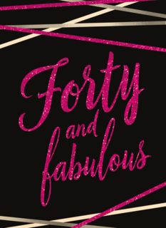 Verjaardagskaart leeftijden vrouw 40 and fabulous