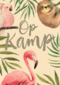 Op kamp kaart jungle dieren