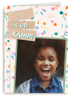 Op Kamp Fotokaart Confetti
