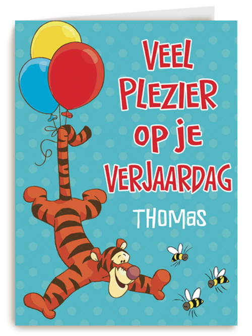winnie the pooh veel plezier op je verjaardag