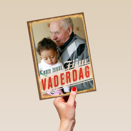 vaderdag fotokaart klassiek een heel fijne vaderdag