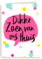 op kamp kaart dikke zoen van ons thuis