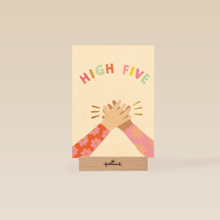 nieuwe baan kaart high five