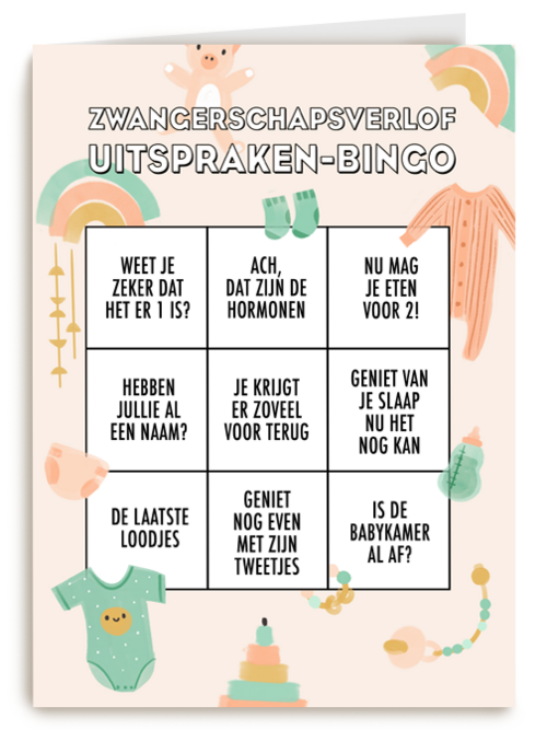 Zwangerschapsverlof uitspraken bingo