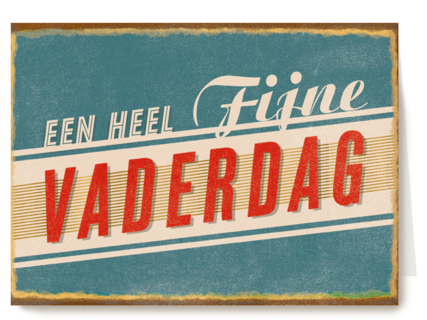 vaderdag kaart klassiek een heel fijne vaderdag