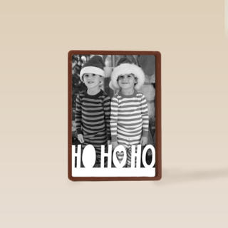 fotokaart met ho ho ho als tekst