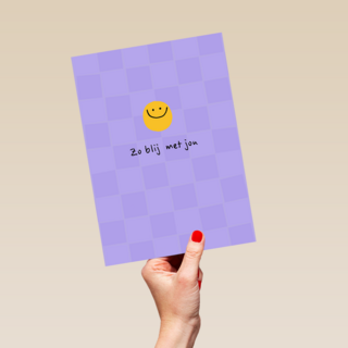 Zo blij met jou smiley collega