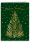 Stijlvolle kerstkaart met kerstboom