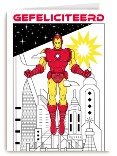 Ironman verjaardagskaart gefeliciteerd