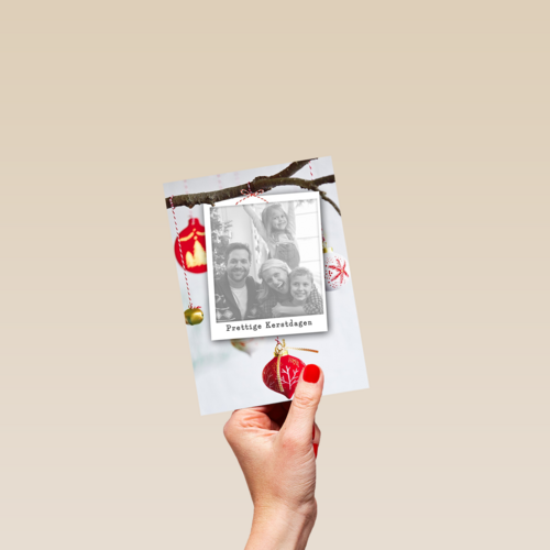 tak kerstversiering fotokaart