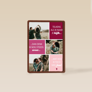 valentijnskaart foto telkens als ik naar je kijk