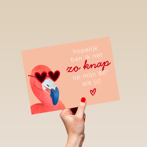 Hopelijk ben ik op mijn 60e net zo knap als jij