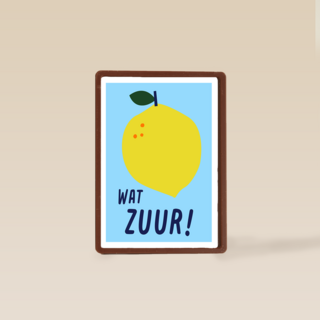 Hart onder de riem kaart wat zuur