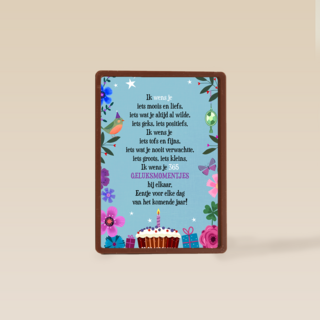 Verjaardagskaart ik wens je