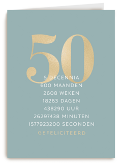 Verjaardagskaart 50 5 decennia
