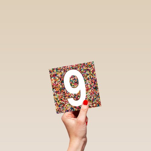 prodo design 9 jaar confetti ballen