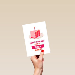 gefelicitaart voor de liefste mama