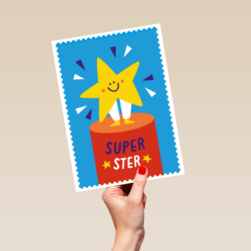 Kinderpostzegels - Superster