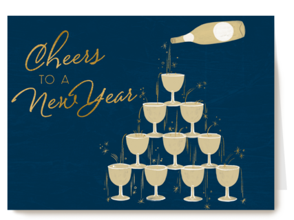 cheers to a new year with campagne