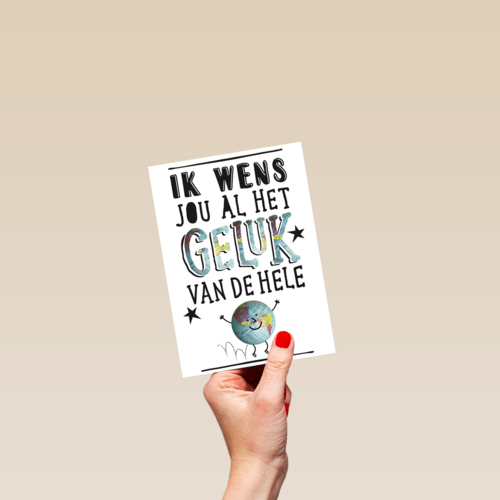 veel geluk wens