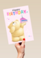 Forever Friends Happy Birthday cake pink