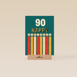 Verjaardagskaart Happy Birthday kaarsjes leeftijd