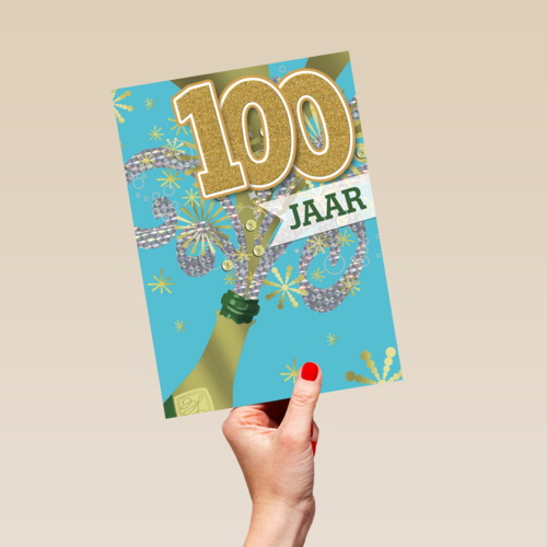 verjaardag leeftijden champagne 100