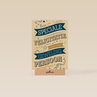 ombouw een speciale felicitatie voor een geweldig persoon