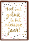 nieuwjaar kaart heel veel geluk in het nieuwe jaar
