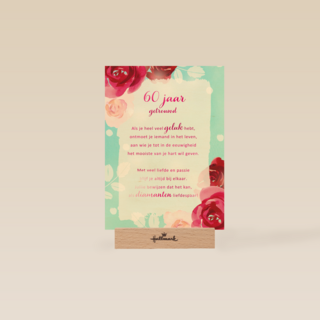 Huwelijksjubileum kaart 60 jaar getrouwd More than words