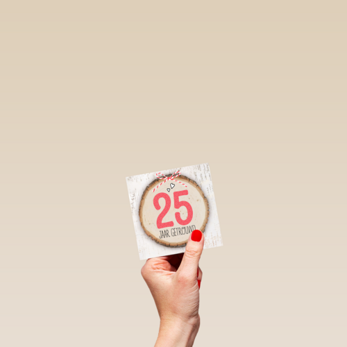 boomstam 25 jaar getrouwd