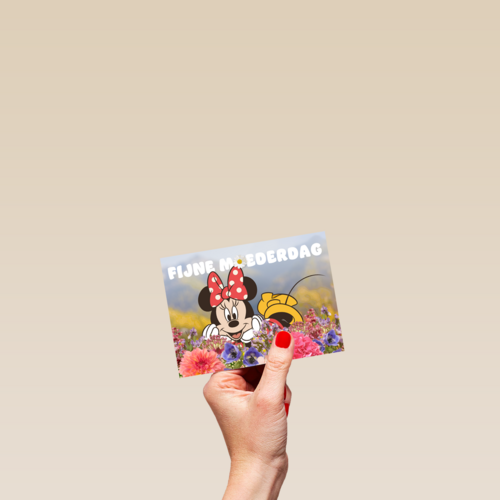 Moederdag kaart Minnie Mouse