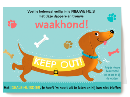 verhuisd kaart waakhond