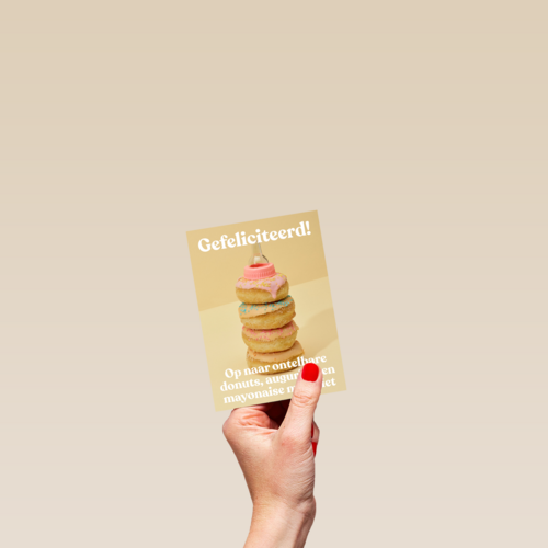 zwangerschap felicitatie andc op naar ontelbare donuts