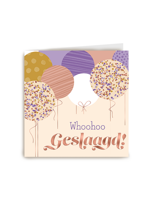 Kaart Hallmark | Diploma | Geslaagd Woohoo Ballon